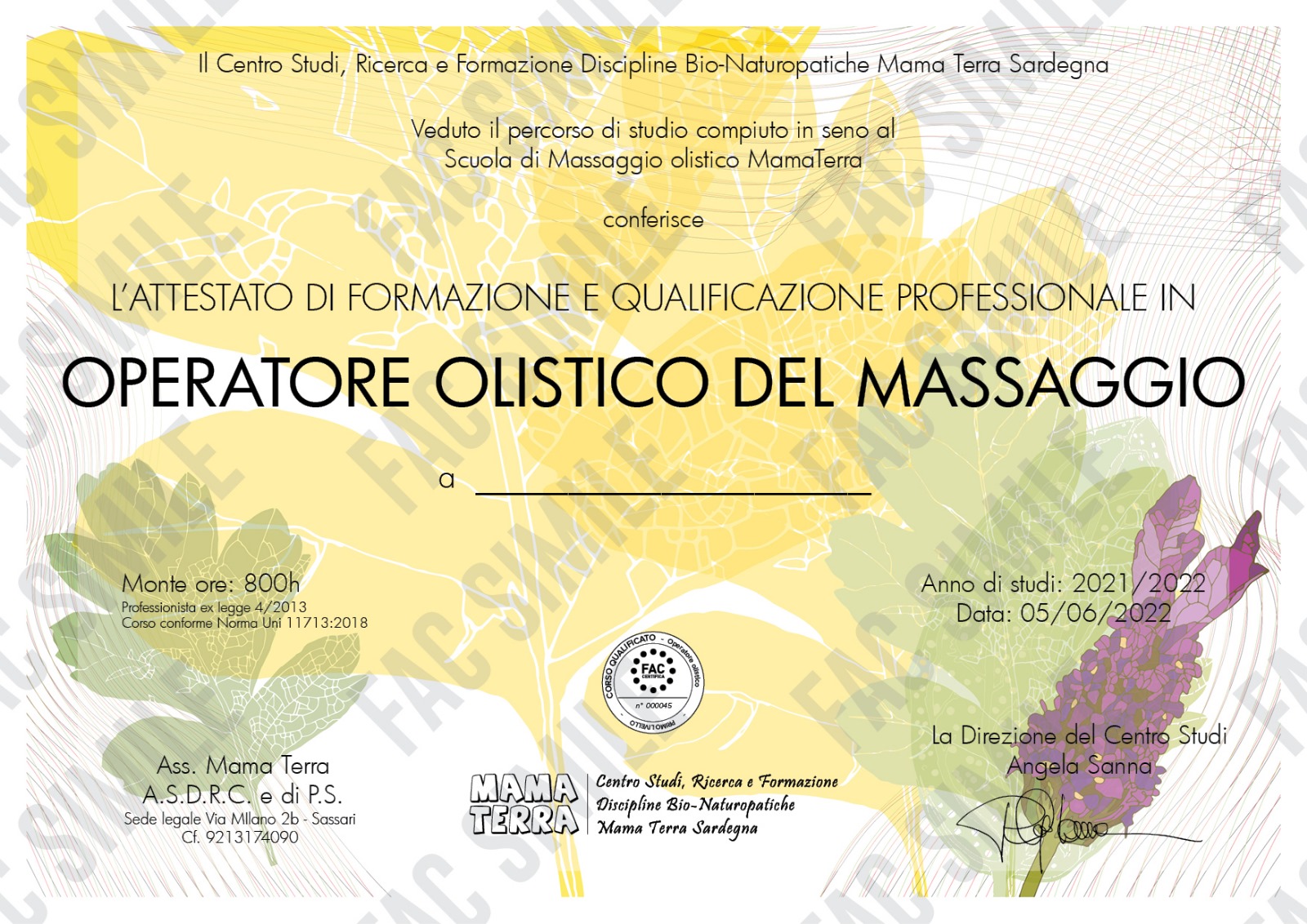 Operatore Olistico del massaggio